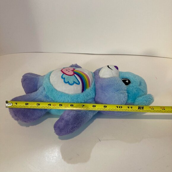 Care Bears Dream Bright Bear 2021 Plush Blue Purple Rainbow Heart 14" Stuffed - Picture 8 of 8